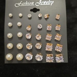 Variety of stud earrings